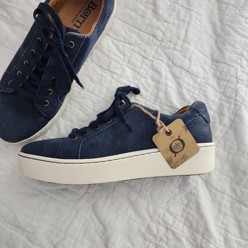 NEW BORN Women's Mira Sneakers in Dark Blue - Picture 3 of 9